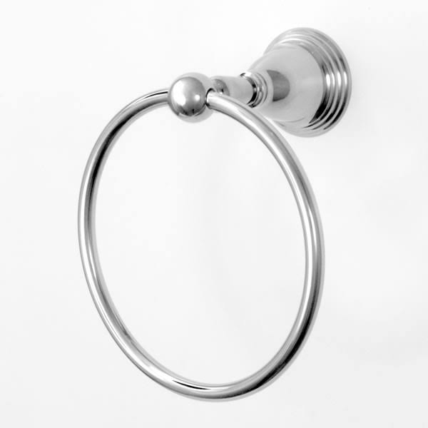 Polished Black Towel Ring E8703