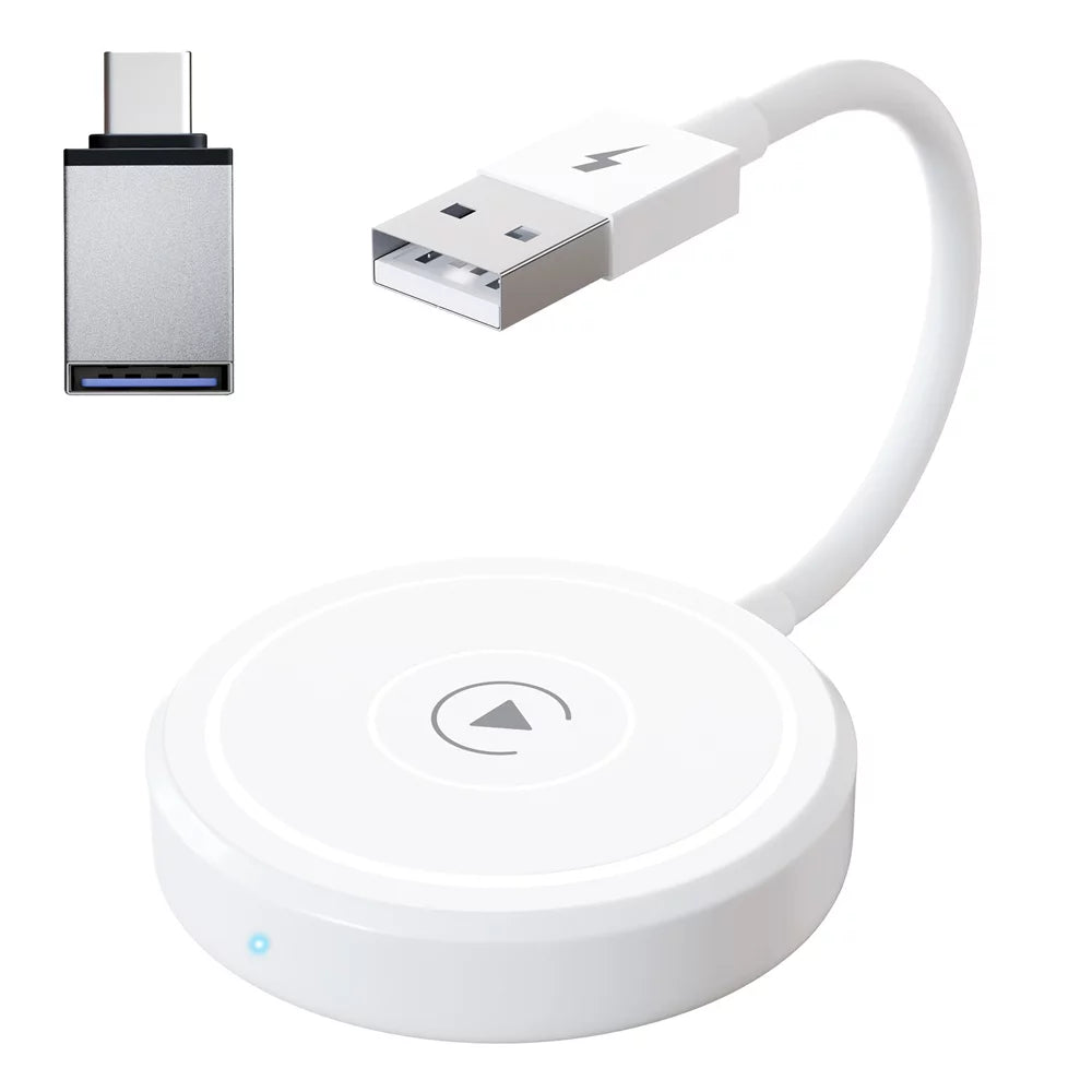 Car Adapter for Apple Cell Phone Carplay Wired to Wireless Smart Box N5082
