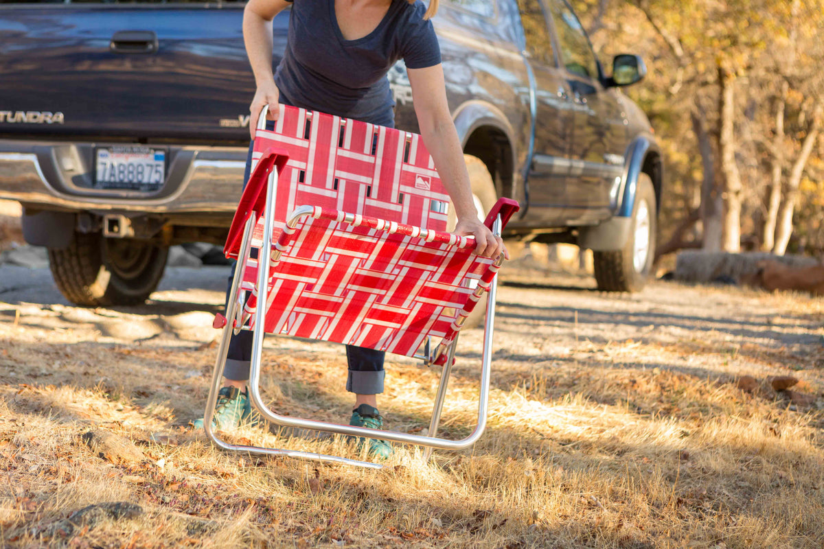 2-Pack Aluminum Webbed Folding Lawn Camp Chair A43055