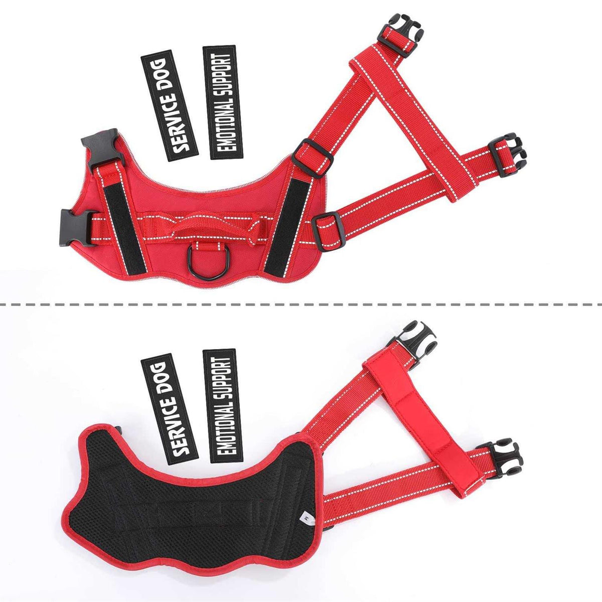 Reflective Breathable Adjustable No-Pull Dog Harness Q96516