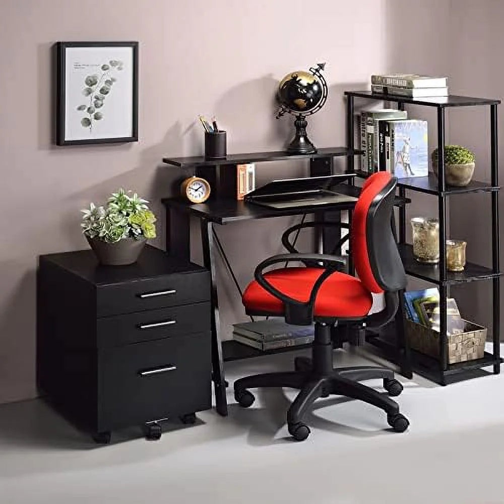 32'' Corner Computer Desk with Shelves I39032