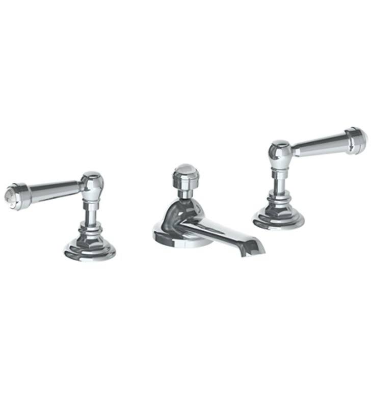 Polished Natural Brass Widespread Lavatory Faucet B2907