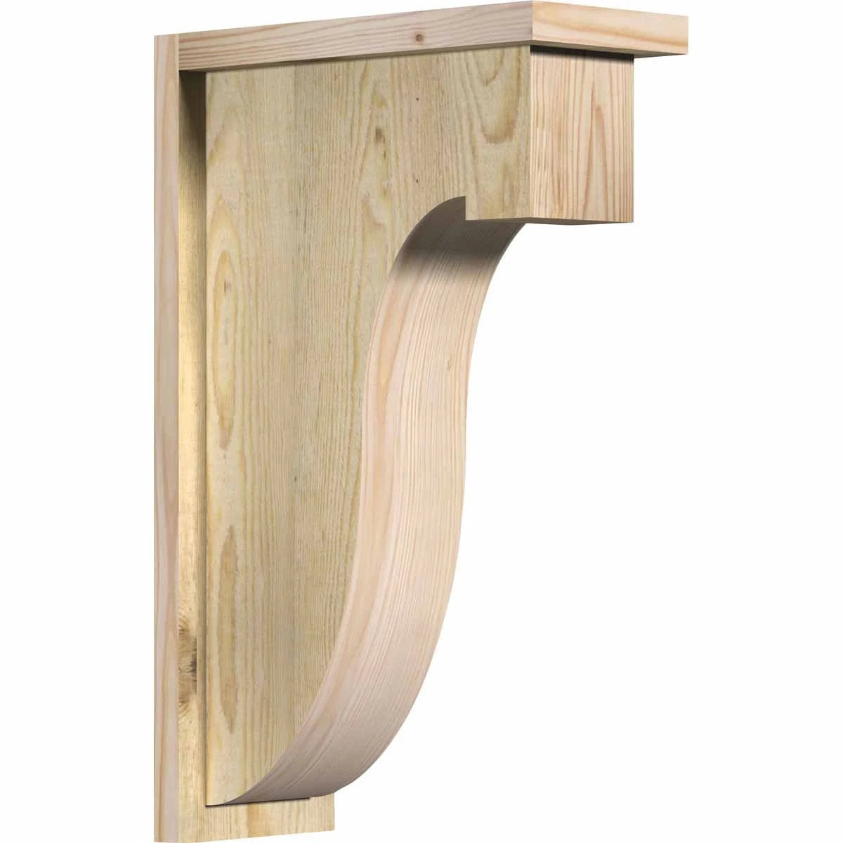 Rough Sawn Corbel with Backplate, Douglas Fir B2419