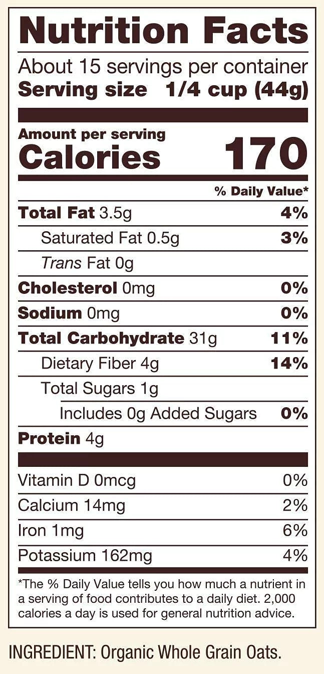 Organic Steel Cut Oats 24 Oz 2 Pk L418