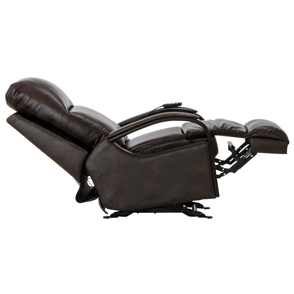 Brown Top Grain Italian Leather Power Recliner Q4084