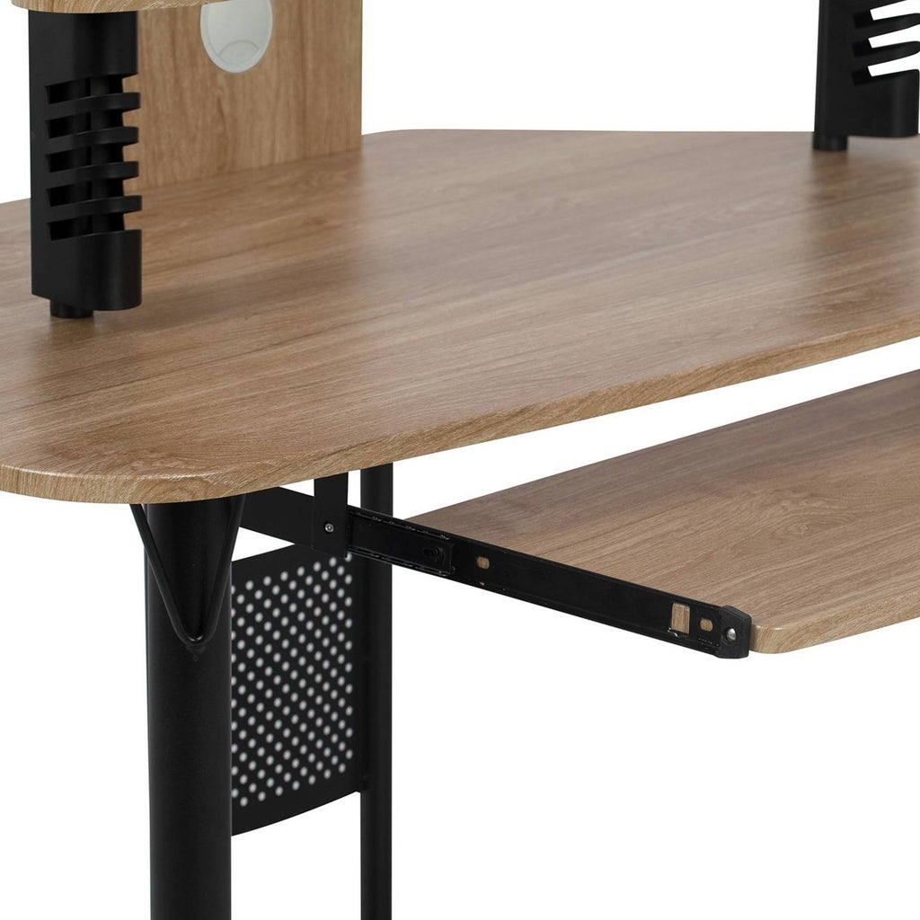 Arch Corner Computer Desk with Hutch / Tower V304888