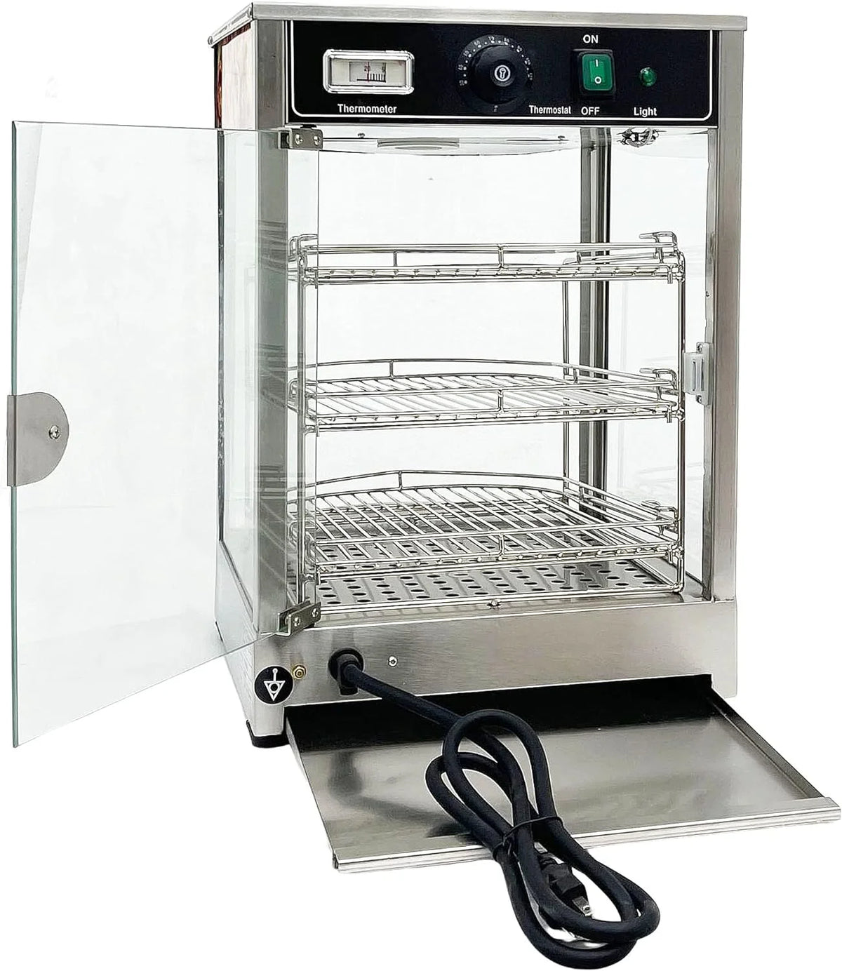 3 Tiers Stainless Steel Heated Cabinet B3672