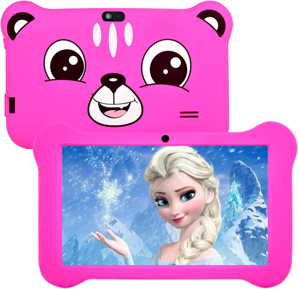 Pink Pack of 2 Kids Tablet with 7 inch IPS Screen I763