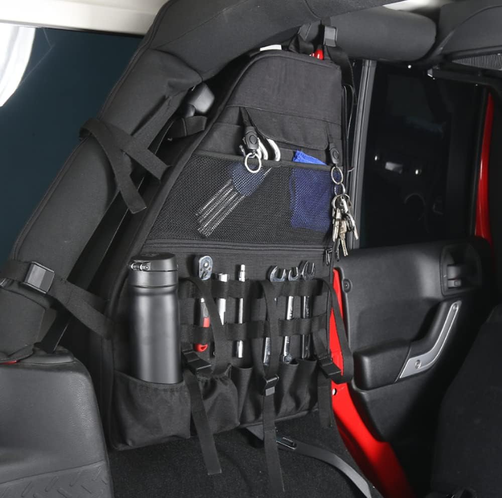 2X Roll Bar Storage Bag Cargo Cage Multi-Pockets Organizers Tool Storage Q259