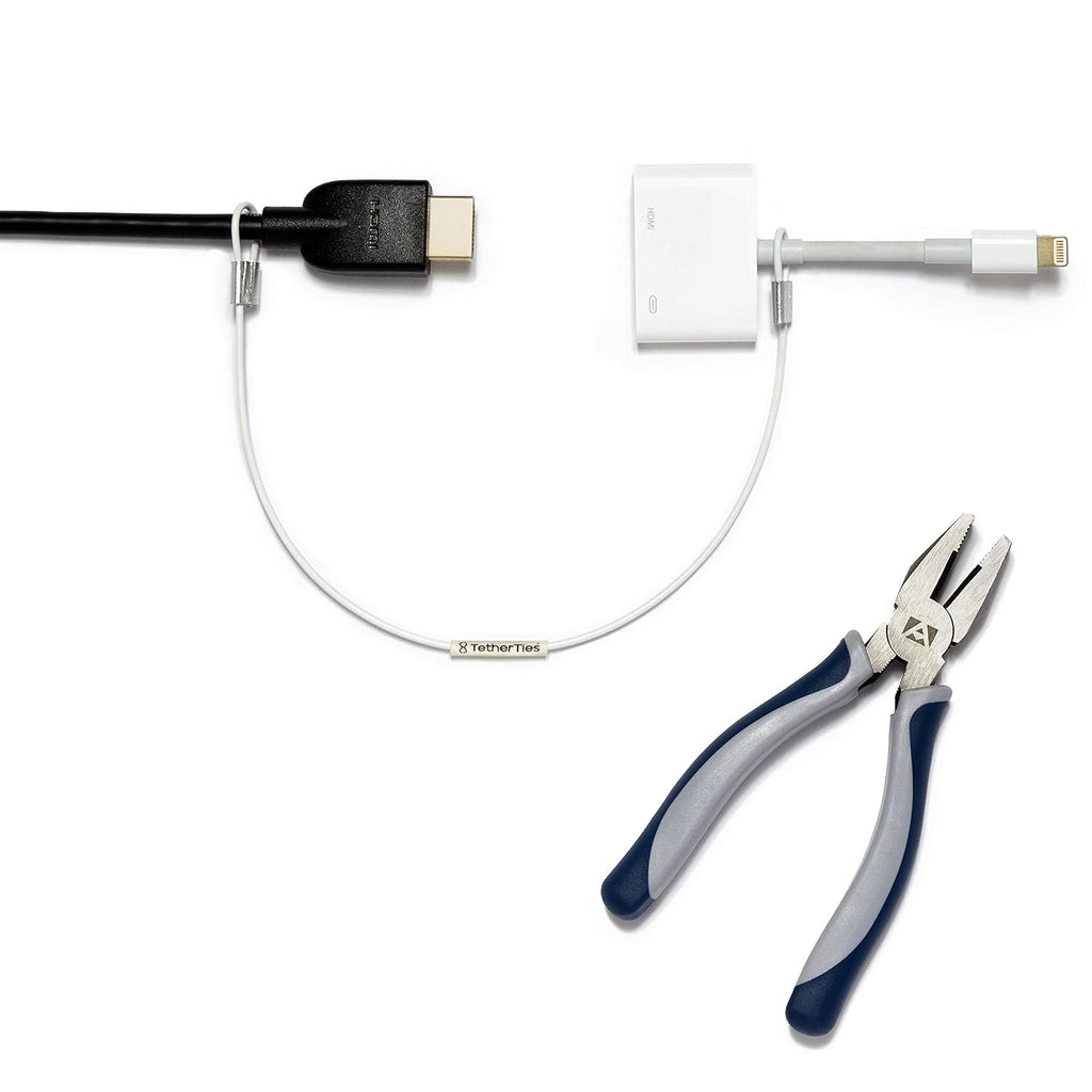 White 60 Pack Cable Tethers T91331