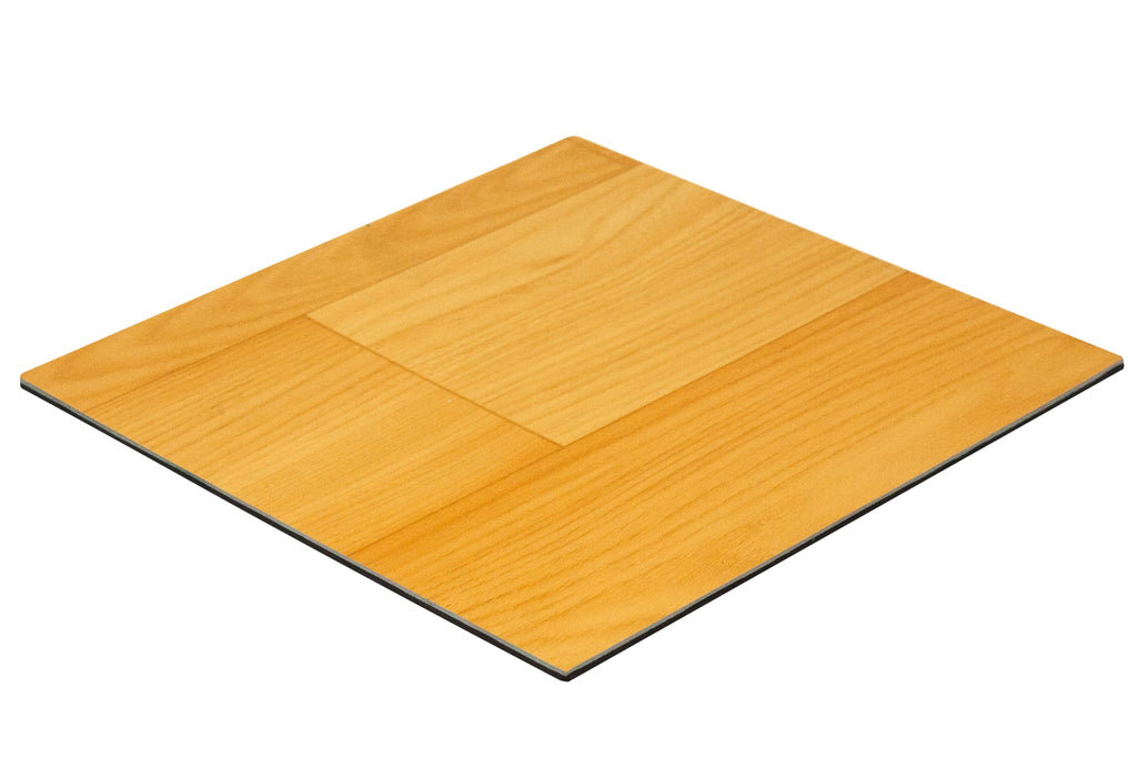 Clear Display Case with Simulated Wood Floor U264