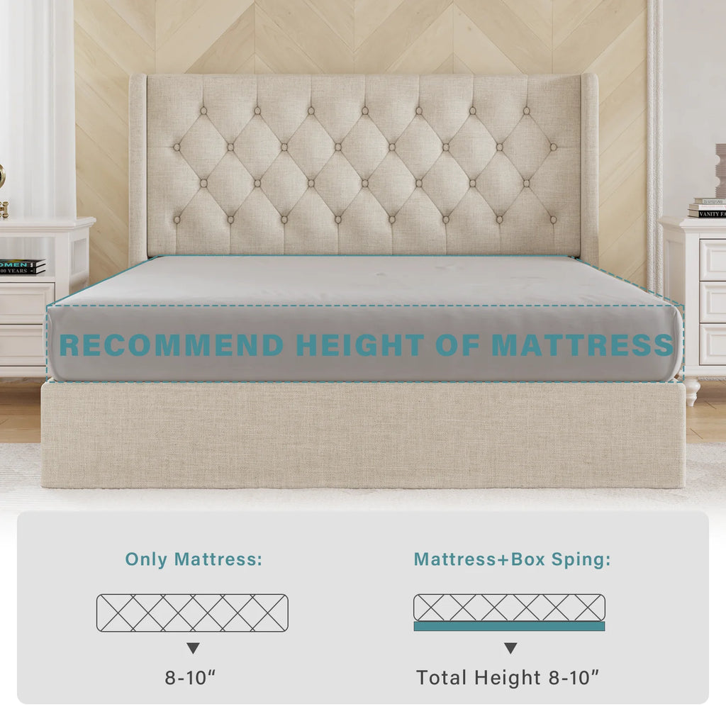 Queen Size Lift Up Storage Bed Frame G981