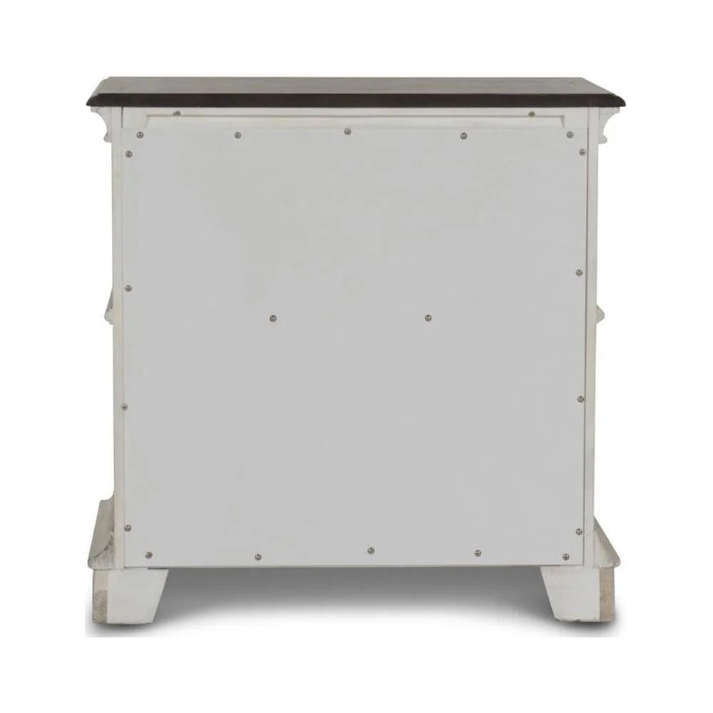 Antique White Solid Wood Frame Nightstand O772206