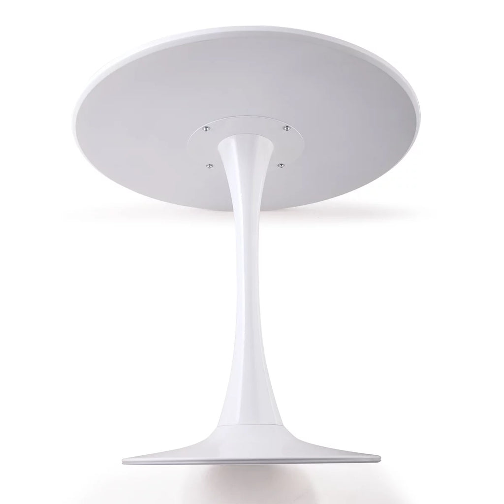 Round Pedestal Dining Table White S169