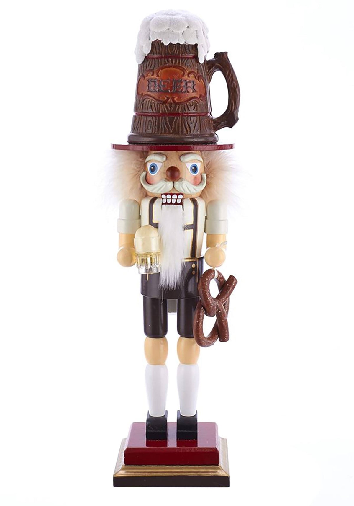 17.5" Beer and Pretzel Nutcracker P53865