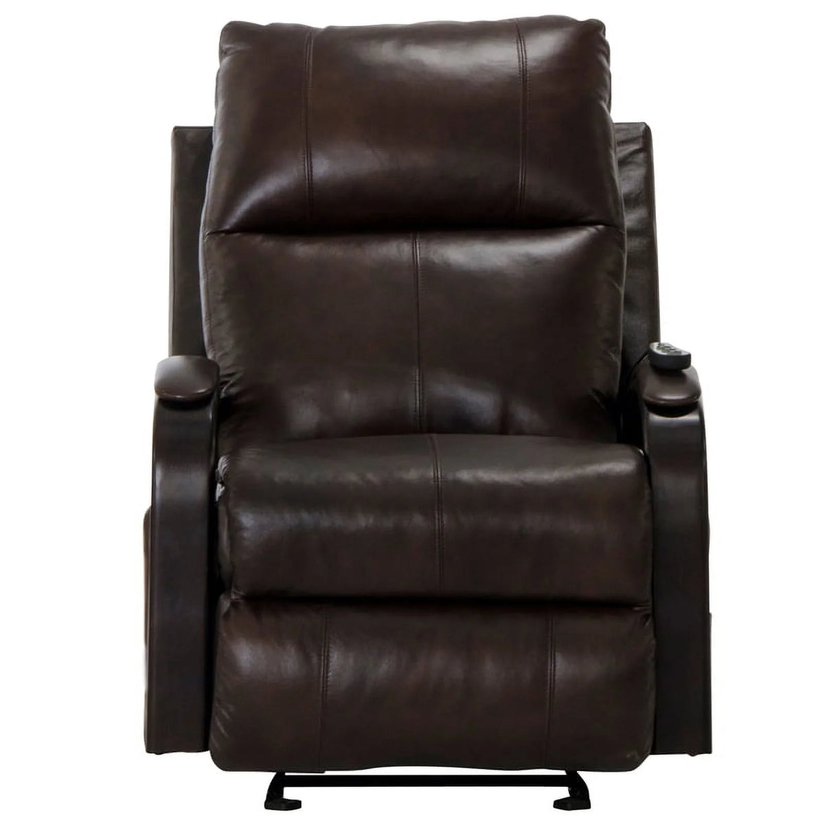 Brown Top Grain Italian Leather Power Recliner Q4084