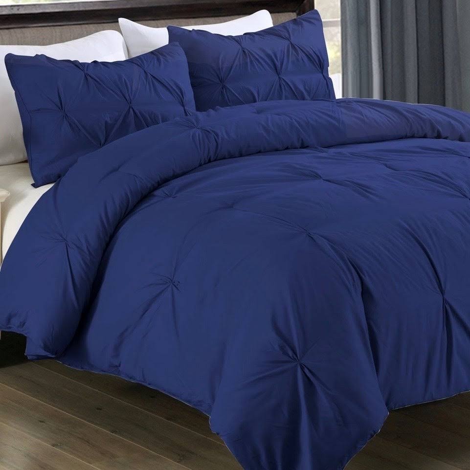 Purple Twin 2 Piece Pintuck Comforter Mini Set B313
