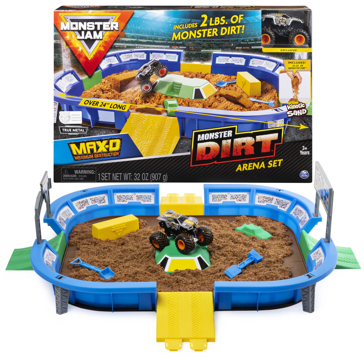 24-Inch Playset with 2lbs of Monster Dirt and 1:64 Scale Die-Cast Truck R785