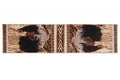 Multicolor Geometric Jute Backing 2 ft. x 8 ft. Runner Rug A669