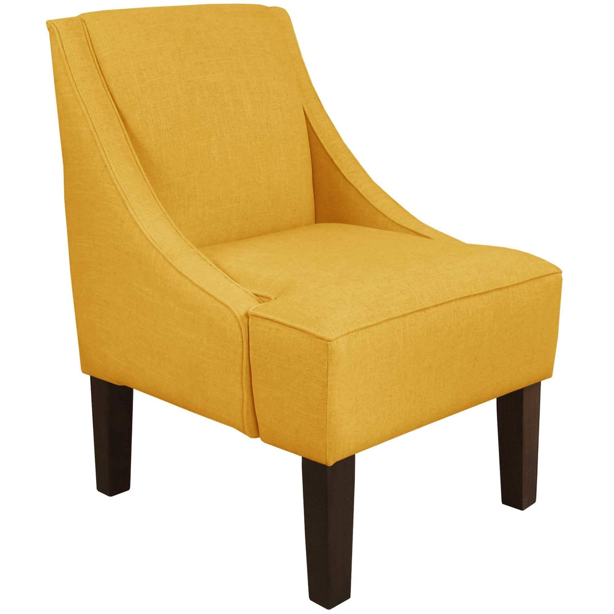 Navy Linen Accent Chair Z12501