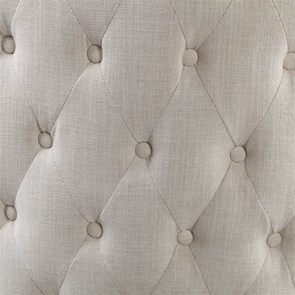 Off White Linen Wingback Chair K42669