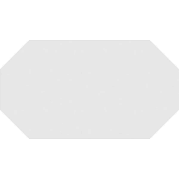 PVC Horizontal Elongated Octagon Gable Vent T243049