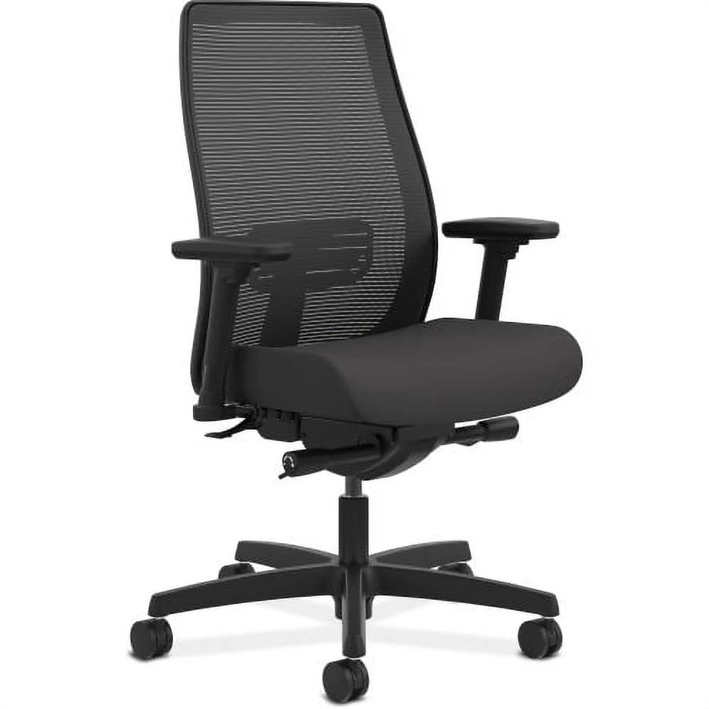 Black Mesh Mid-Back Office Chair I723