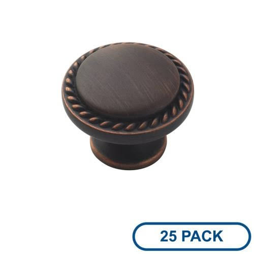 25 Pc Bronze Mushroom Cabinet Knob K471198