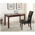 Brown Faux Marble Desk and Chair 2 Piece B76103