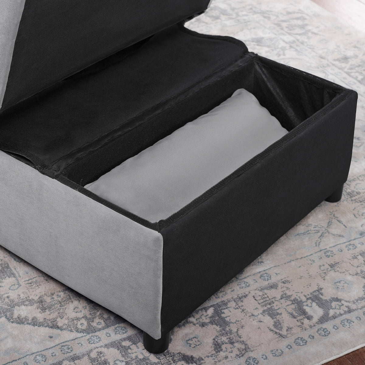 Grey Upholstered Futon Chair B4154