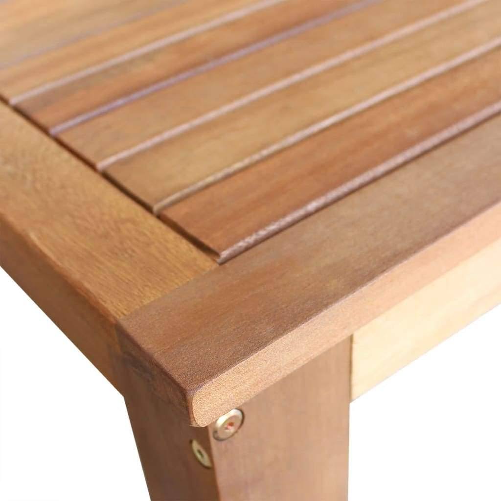 Solid Acacia Wood Bar Table and Stool Set 5 Pieces F8380