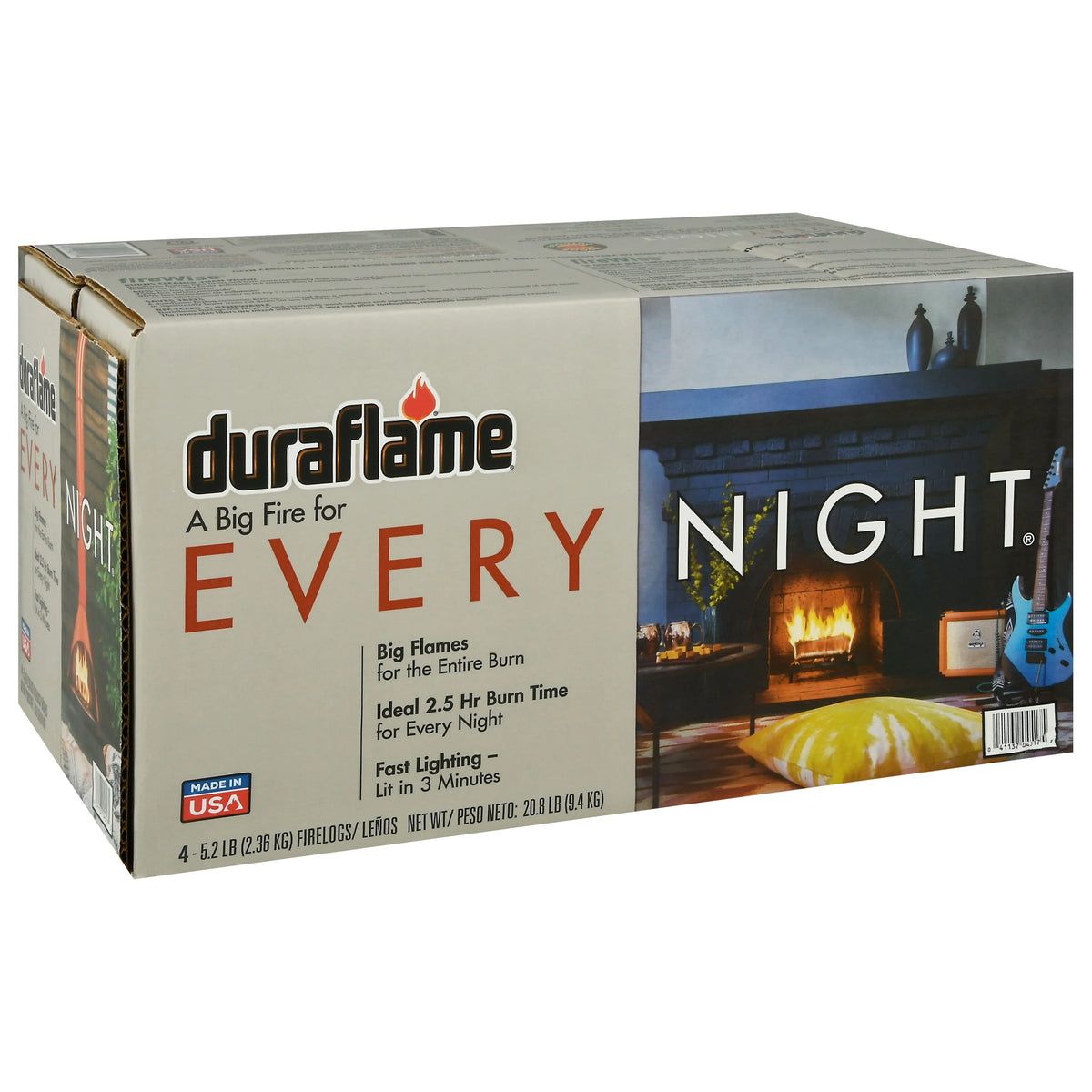 5.2 lb Firelogs, 4 Logs per Case, 2.5 Hour Large Fire R86812