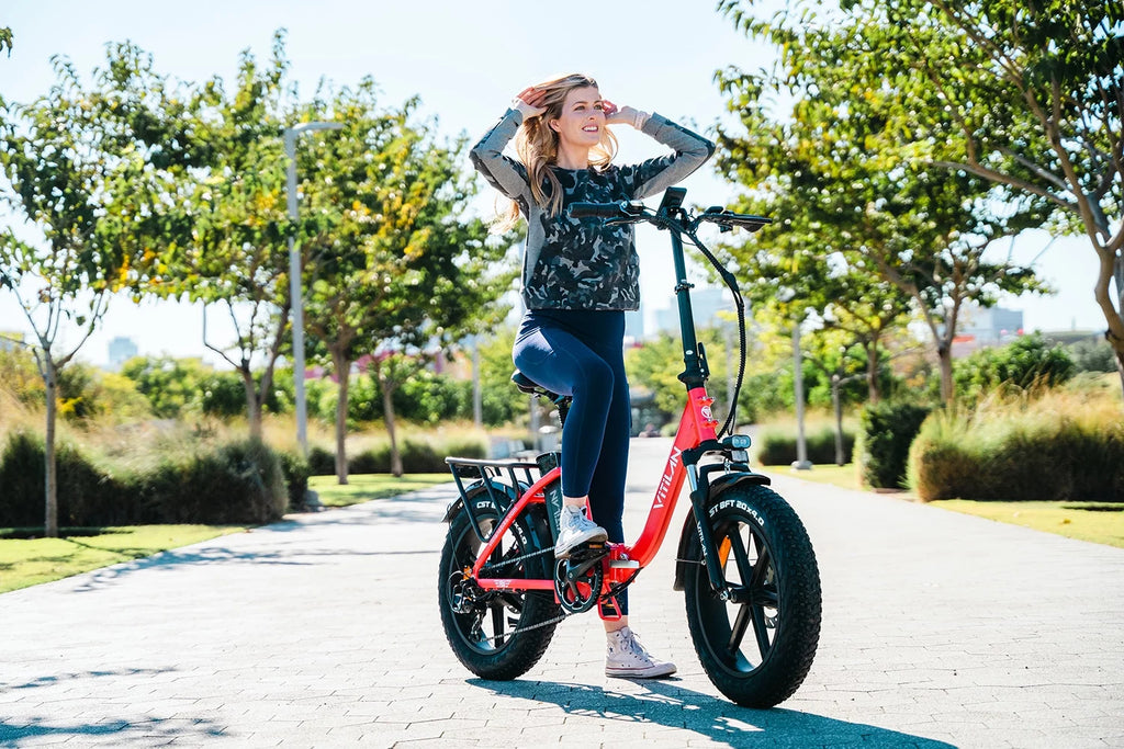 750W 20" Fat Tire Folding Step-Thru Electric Bike A33707