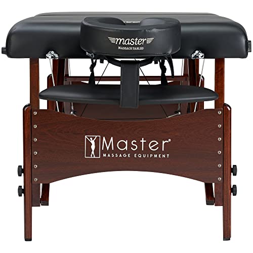 Portable Massage Table with 2.5" Cushion, Black M405