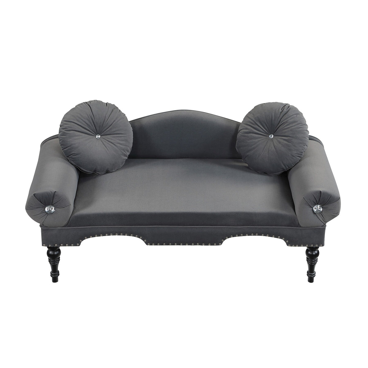 Grey Velvet Upholstered Sofa G9888