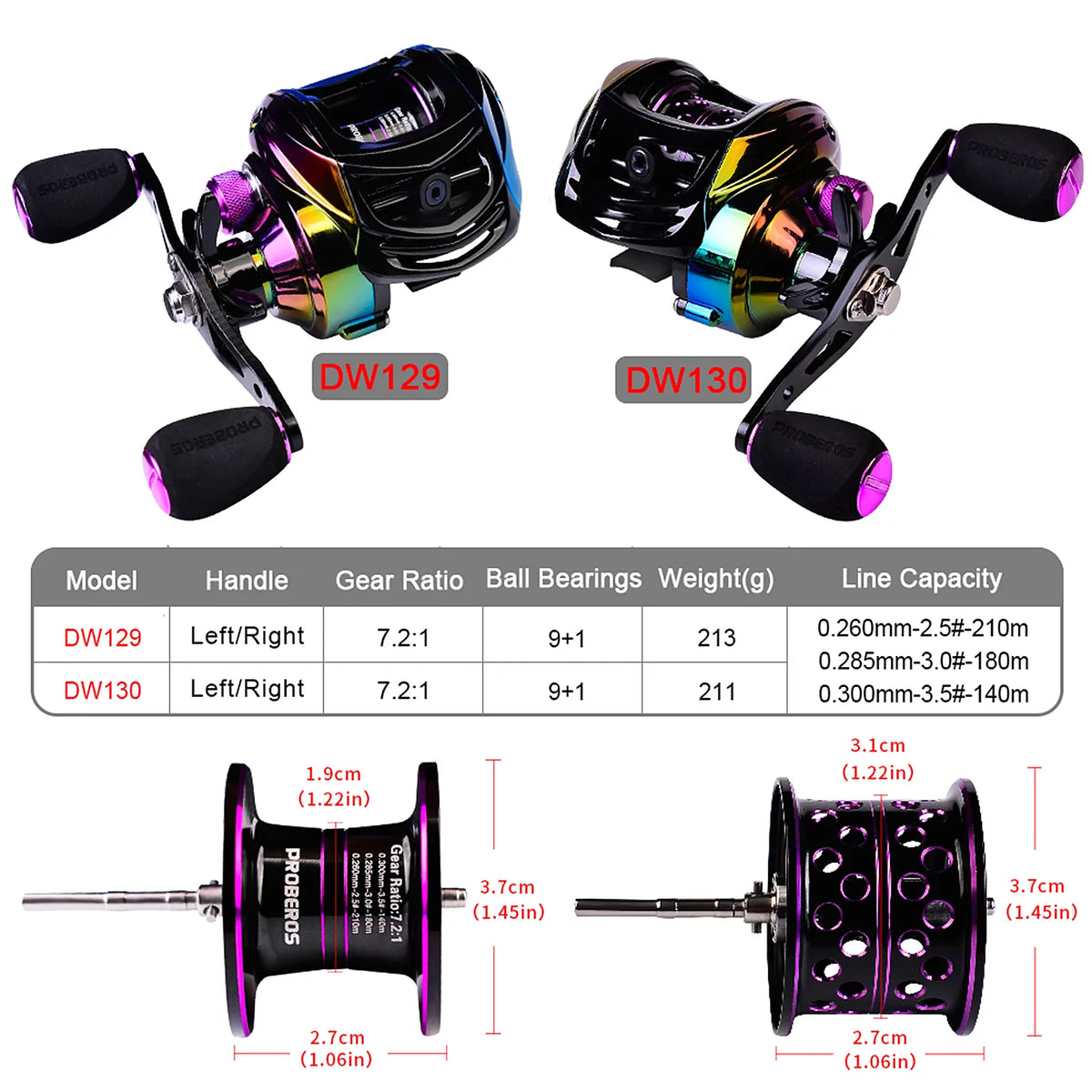 7.2:1 Baitcast Fishing Reel M41685