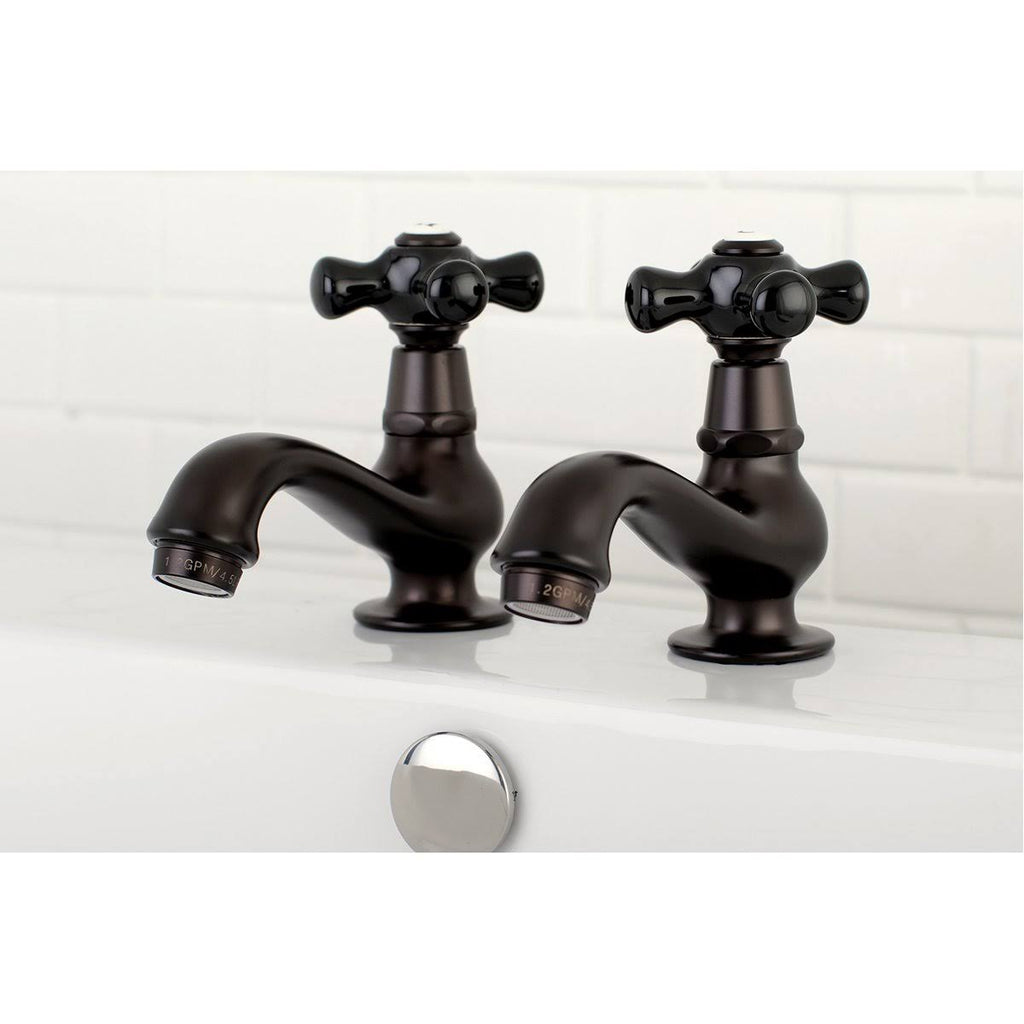Polished Chrome Basin Tap Faucet with Cross Handle D8179