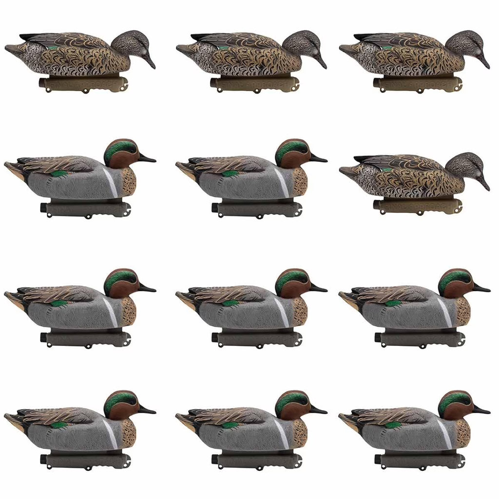 12 Pack Greenwing Teal Floater Duck Decoys V955345