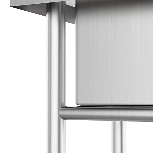 304 Stainless Steel Utility Sink with Drainboard F300834