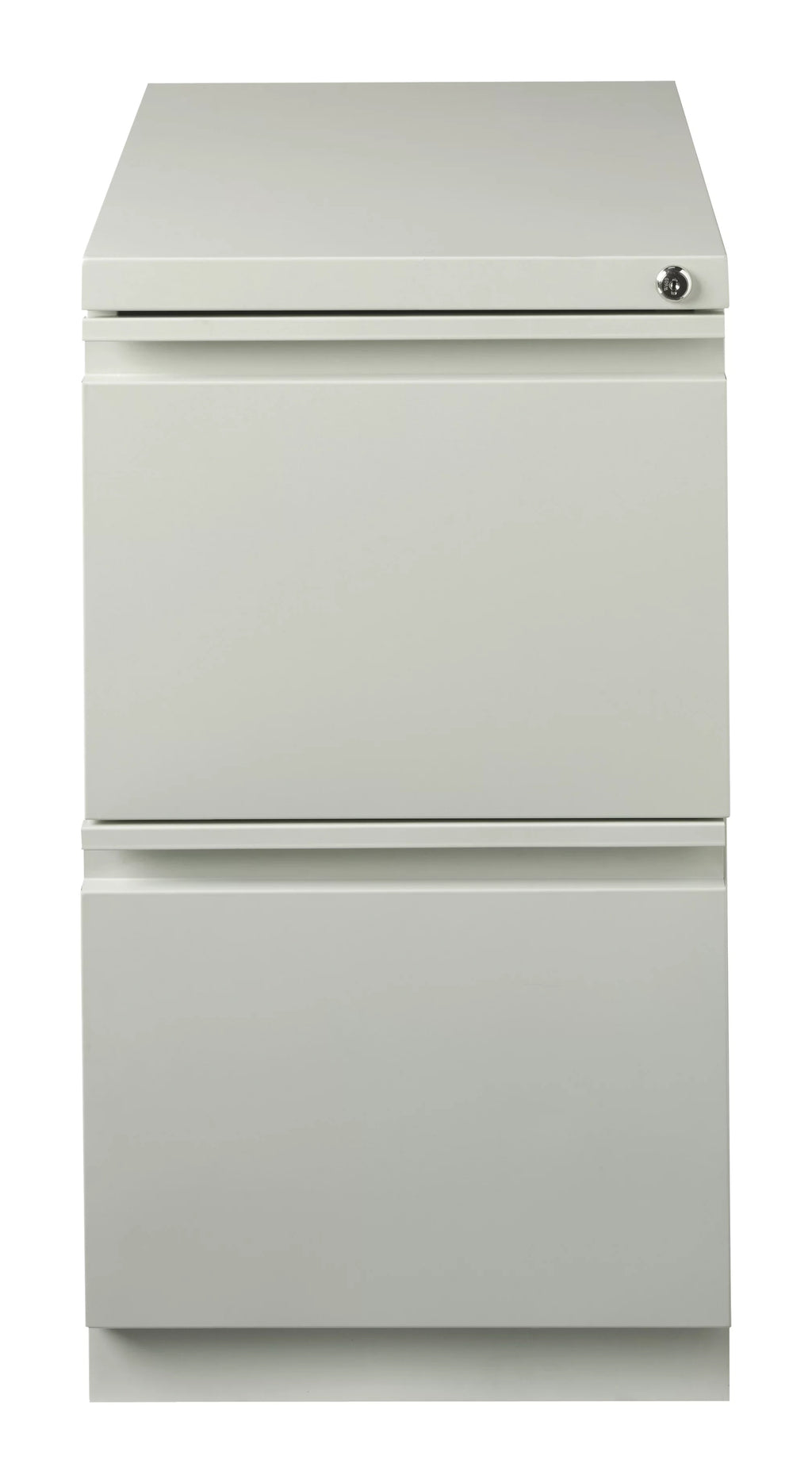 23" Deep 2 Drawer Letter Width Gray Mobile Pedestal File Cabinet Q279