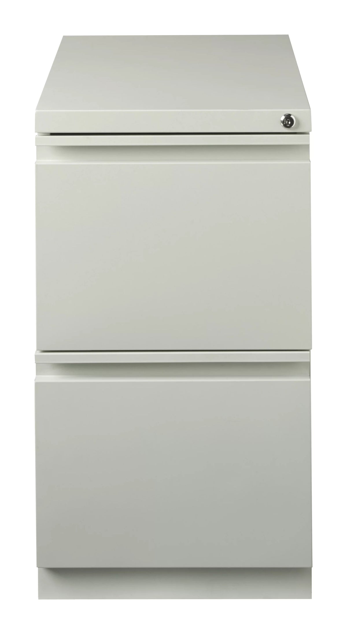 23" Deep 2 Drawer Letter Width Gray Mobile Pedestal File Cabinet Q279