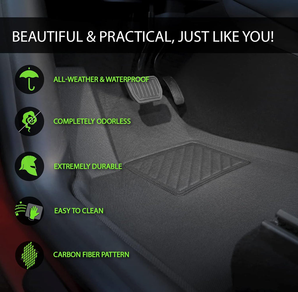 Black All Weather Waterproof Floor Mats S40735
