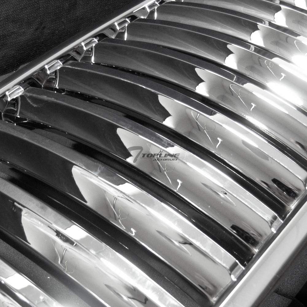 Chrome Front Hood Bumper Grill Grille ABS For Chevy Silverado Tahoe Suburban A7043