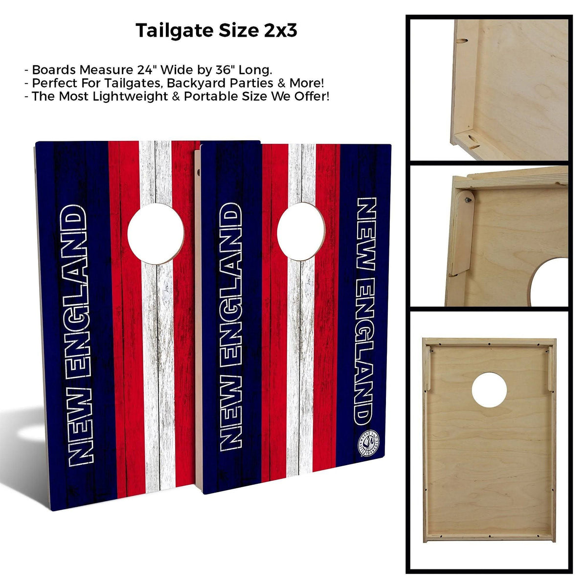 Solid Wood Cornhole Board Set, Multicolor L82535
