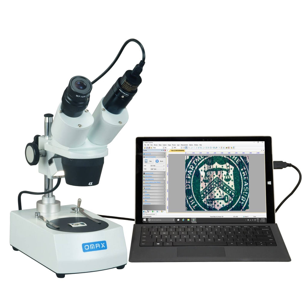 20X-40X-80X Binocular Stereo Microscope with Dual Lights and 3MP USB Camera K13021