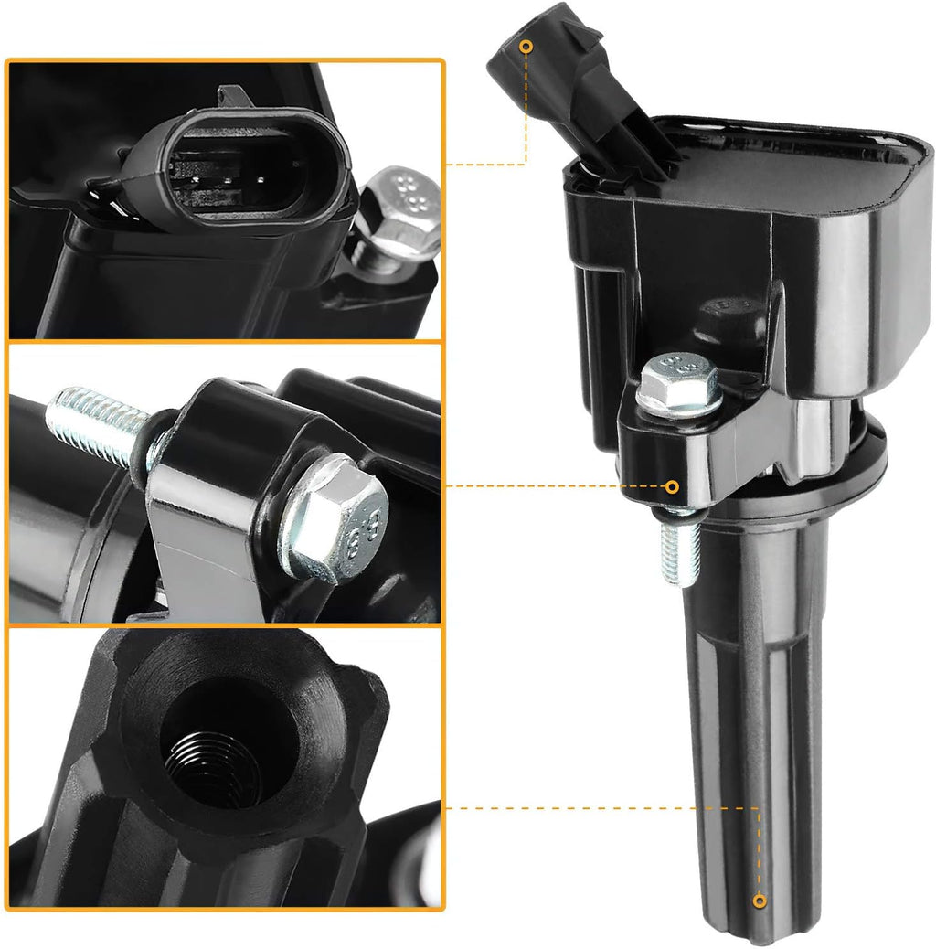 Ignition Coils 4-Pack Compatible with Chevrolet Colorado GMC Canyon 2.9L L4 2007-2012 M625