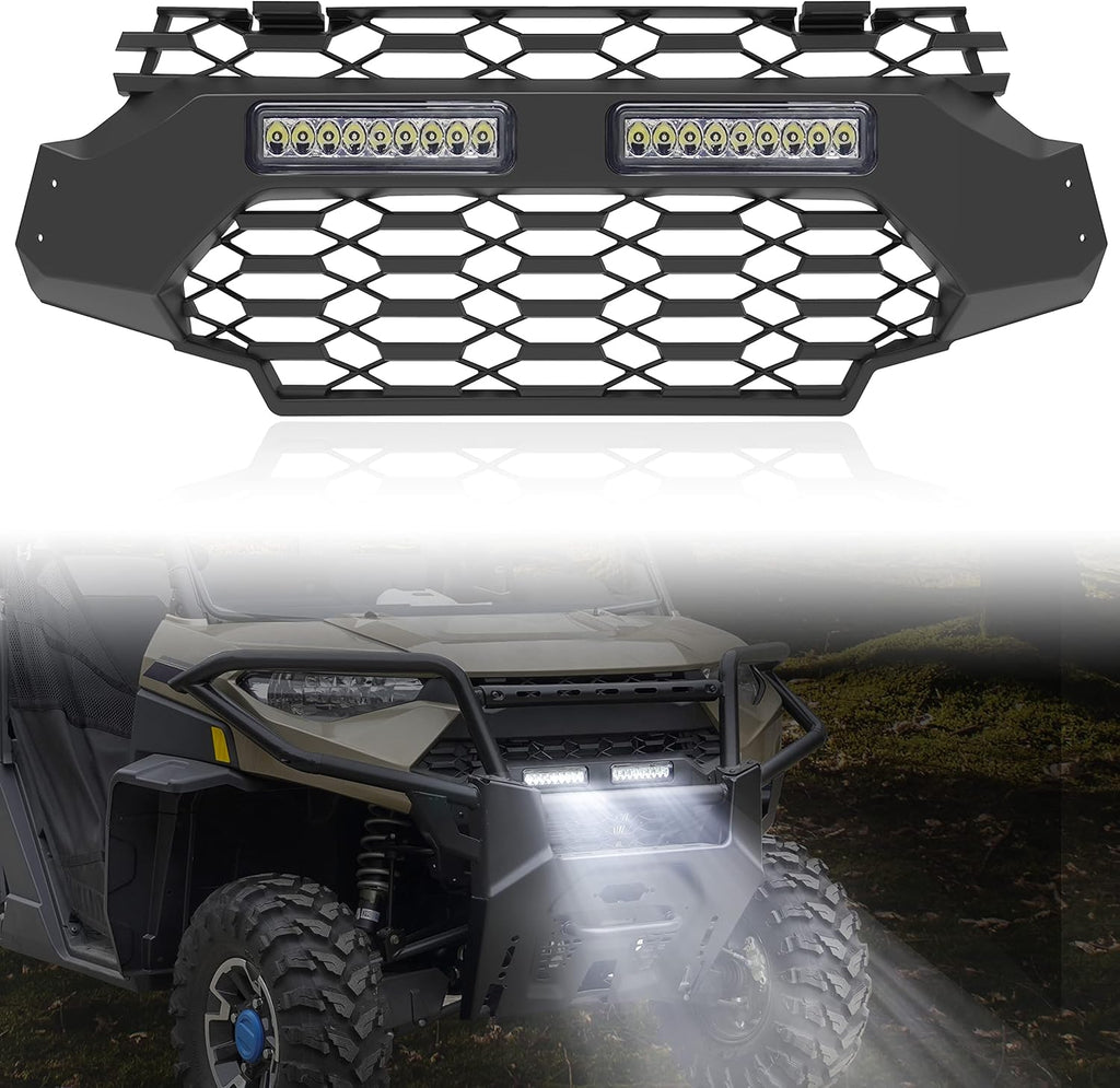 Black Mesh Grille with LED Light Bar for Ranger XP 1000 E4397