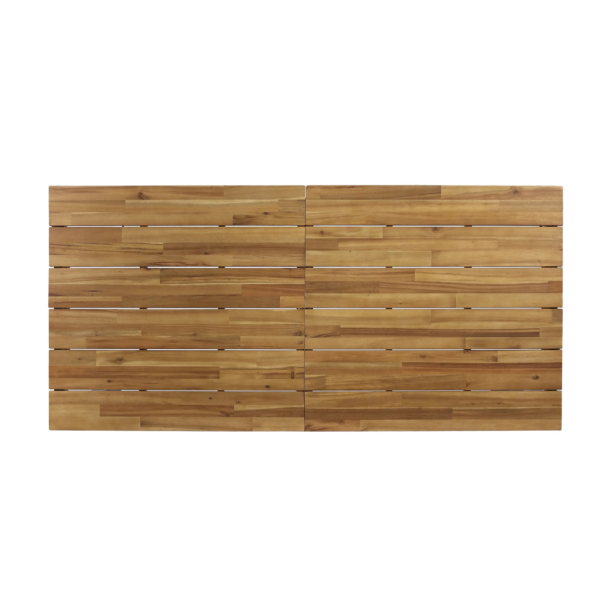 71" Wood Top Patio Dining Table W88557