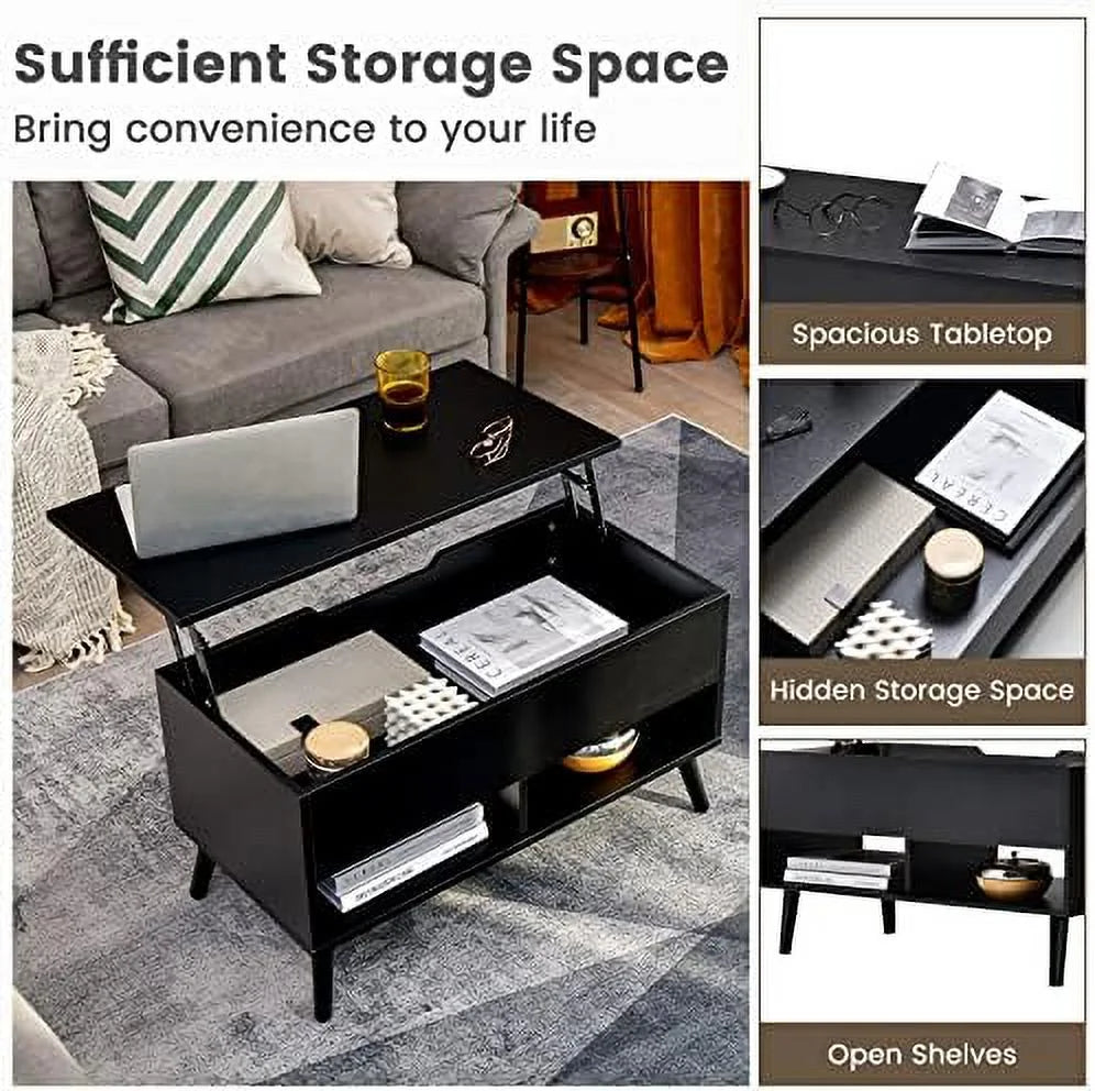Lift Top Coffee Table with Hidden Compartment U3227