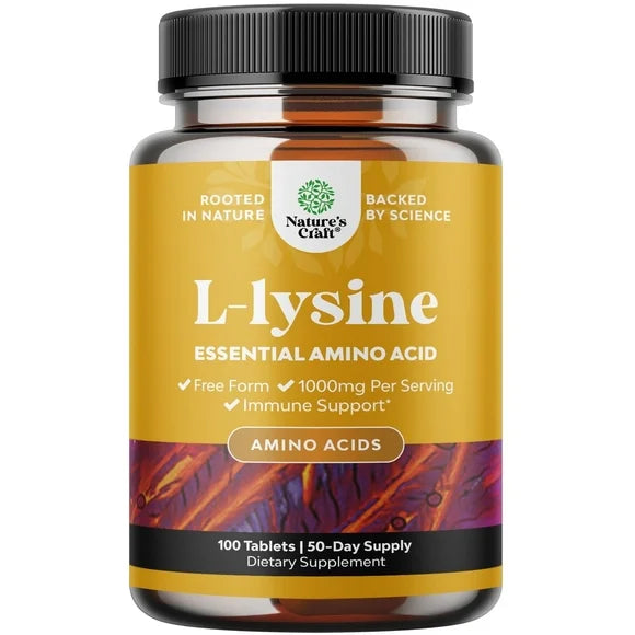 L Lysine 1000mg Nutritional Supplements 100 Tablets A840418